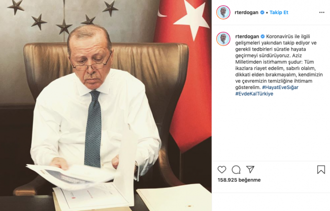 Cumhurbaşkanı Erdoğan bir kez daha "Evde kal" çağrısı yaptı